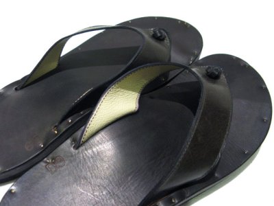 画像2: JUTTA NEUMANN "PETRA" Leather Sandal　GREEN　size 10 D