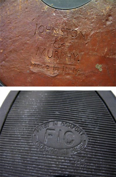 画像3: JOHNSTON & MURPHY "Passport" Leather Shoes　made in Italy　BROWN　size 9.5 (27.5 cm)