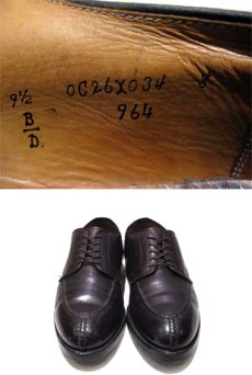 画像5: ALDEN "Norwegian Front Blucher" Leather Shoes　Dark BURGUNDY　size 9.5 D (27.5 cm) (5)