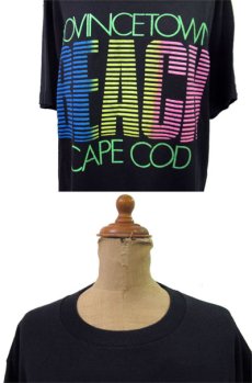画像3: 1990's "Fruit of the Room" Neon Color Print T-Shirts　BLACK　size L (表記 L) (3)