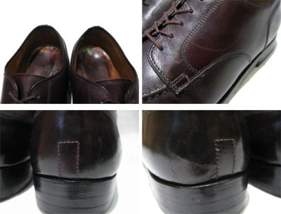画像2: ALDEN "Norwegian Front Blucher" Leather Shoes　Dark BURGUNDY　size 9.5 D (27.5 cm)