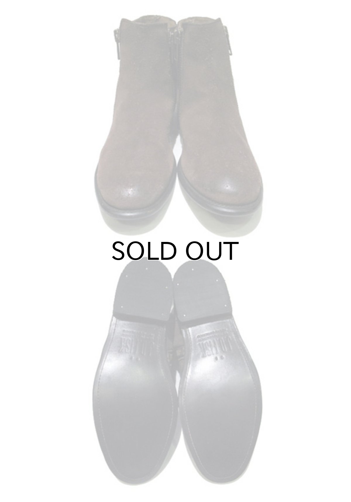 画像3: NEW "J.D. FISK" Side Zip Ankle Suede Boots　BROWN　size 9 1/2 ( 27.5cm ) (3)