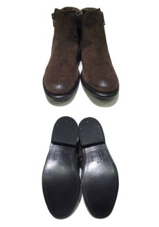 画像3: NEW "J.D. FISK" Side Zip Ankle Suede Boots　BROWN　size 9 1/2 ( 27.5cm ) (3)