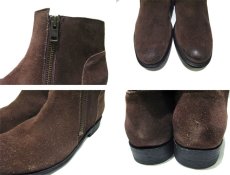 画像4: NEW "J.D. FISK" Side Zip Ankle Suede Boots　BROWN　size 9 1/2 ( 27.5cm ) (4)