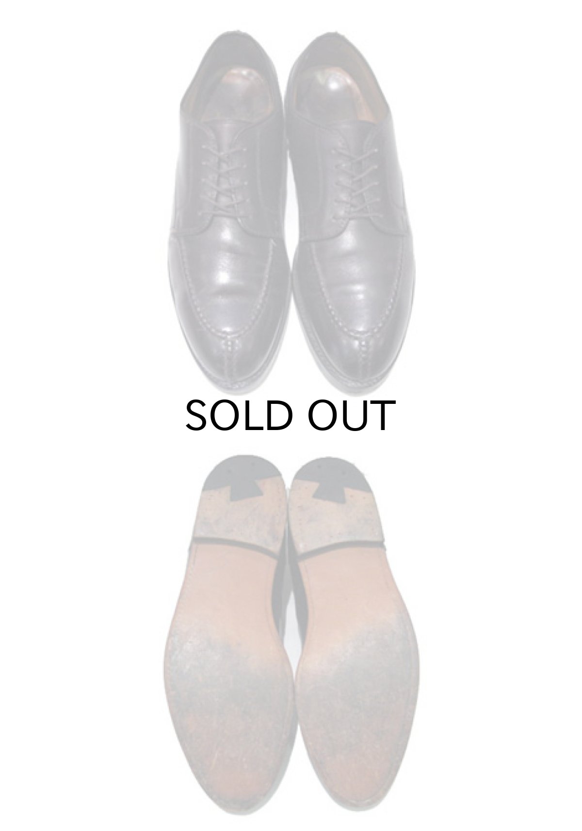 画像2: ALDEN "Norwegian Front Blucher" Leather Shoes Dark BURGUNDY size 9.5 D (27.5 cm) (2)