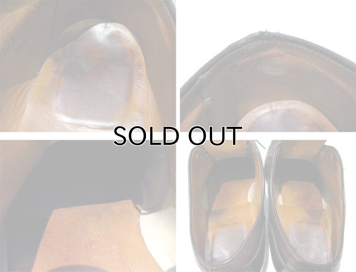 画像4: ALDEN "Norwegian Front Blucher" Leather Shoes Dark BURGUNDY size 9.5 D (27.5 cm) (4)