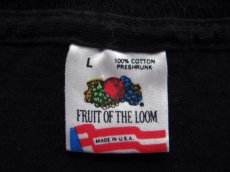 画像4: 1990's "Fruit of the Room" Neon Color Print T-Shirts　BLACK　size L (表記 L) (4)