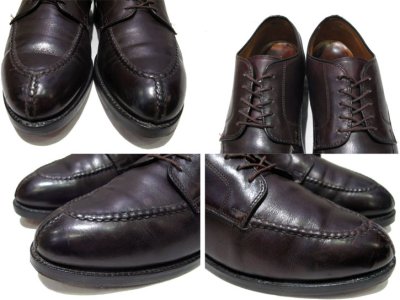 画像1: ALDEN "Norwegian Front Blucher" Leather Shoes　Dark BURGUNDY　size 9.5 D (27.5 cm)