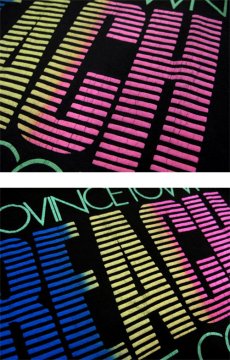 画像5: 1990's "Fruit of the Room" Neon Color Print T-Shirts　BLACK　size L (表記 L) (5)