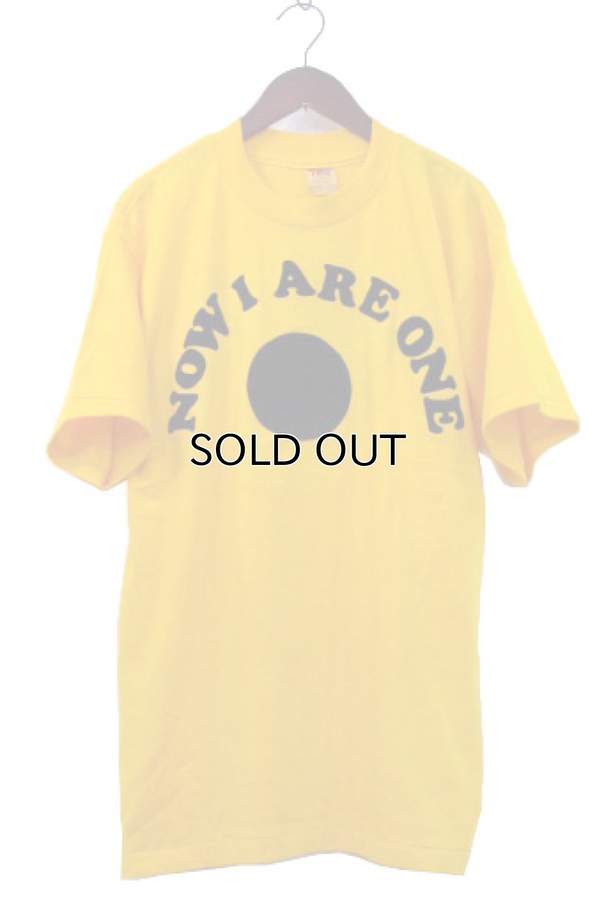 画像1: 1980's T-Plus "NOW I ARE ONE" Print T-Shirts　YELLOW　size L (表記 XL) (1)