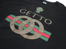 画像4: Rock Smith "GETTO" Parody T-Shirts　BLACK  size L (表記 L) (4)