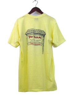 画像2: 1970's Sneakers "I'm PO" Print T-Shirts　YELLOW　size L (表記 L) (2)