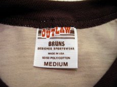 画像3: 1980's "OUTLAW" Western Yoke Print T-Shirts　BROWN / BEIGE　size S-M (表記 M) (3)