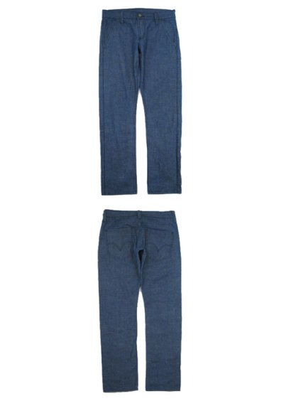 画像1: Levi's 511 Cotton Skinny Pants　BLUE　size w33 inch (表記 w31 L30)