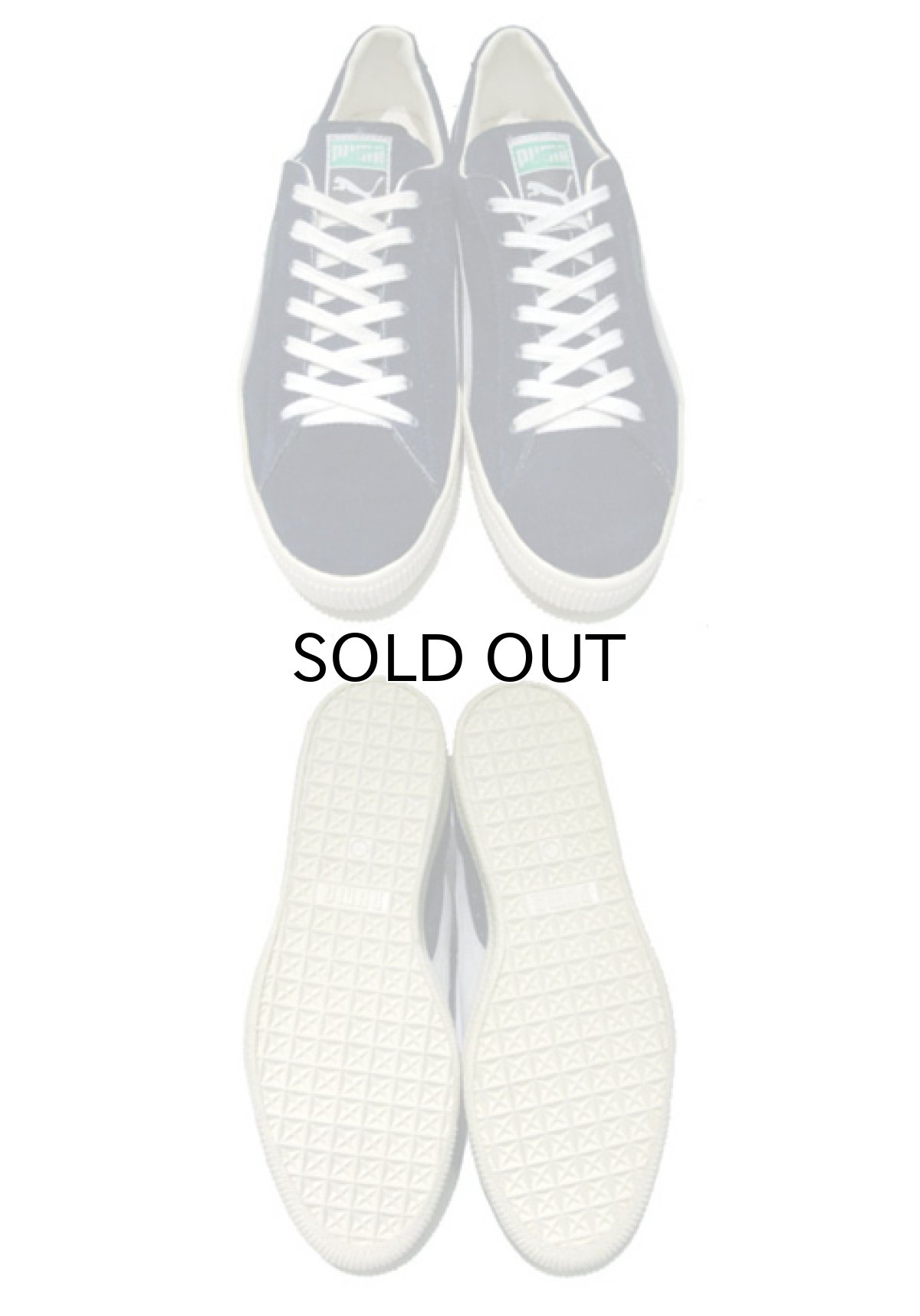 画像2: 1980's PUMA "CLYDE" Suede Sneaker DEADSTOCK NAVY size 9 1/2 (27.5 cm) (2)