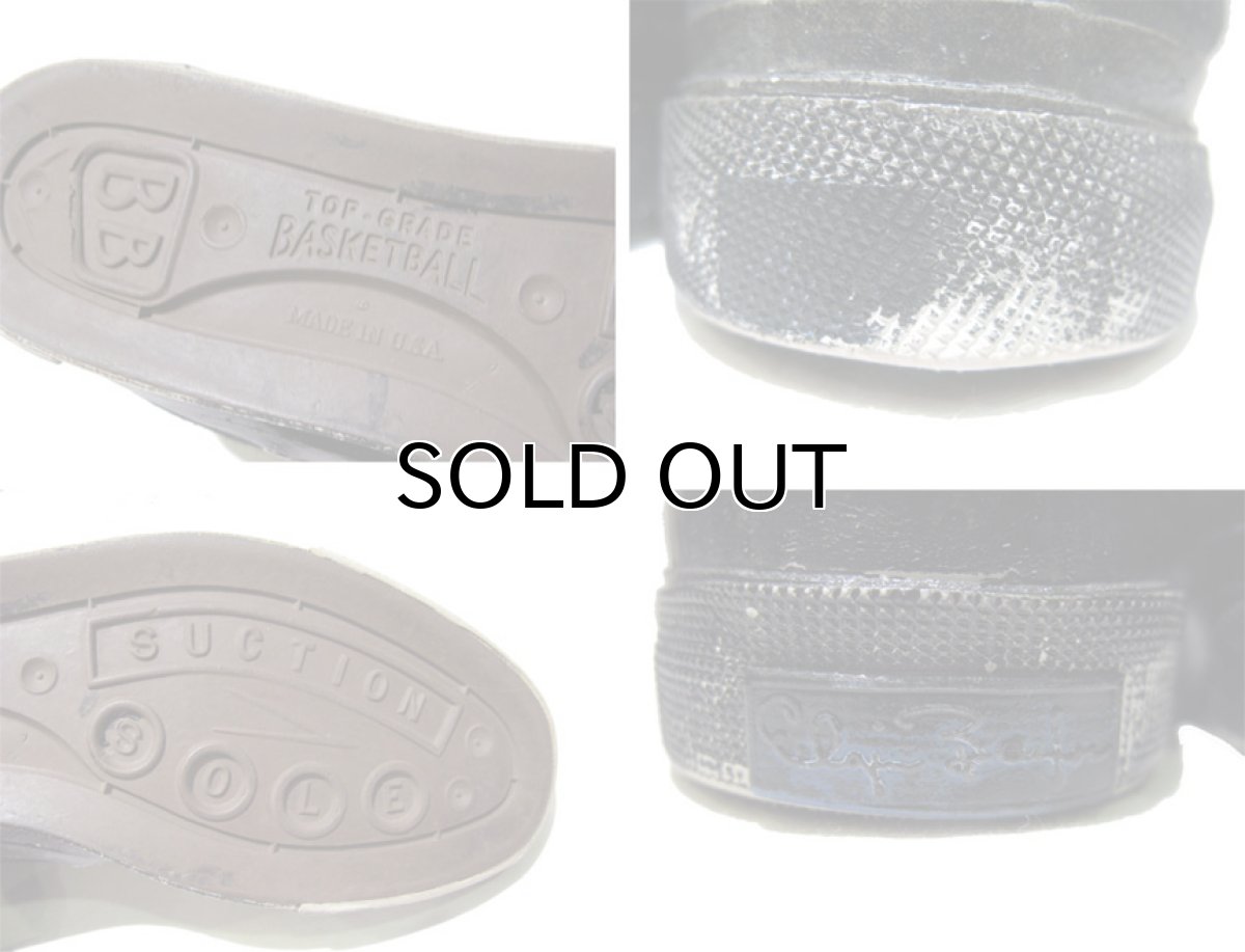 画像4: 1960-70's "SCATS " Canvas Basketball Shoes　BLACK　size 9 1/2 (27.5 cm) (4)