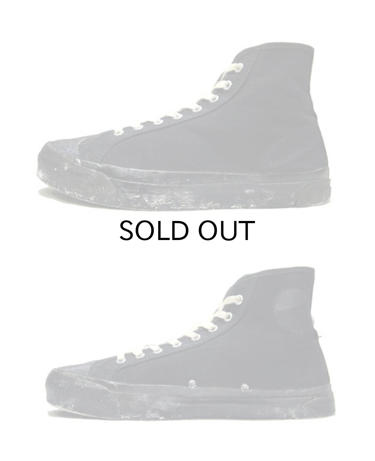 画像3: 1960-70's "SCATS " Canvas Basketball Shoes　BLACK　size 9 1/2 (27.5 cm) (3)