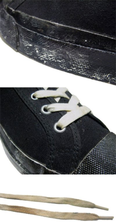 画像2: 1960-70's "SCATS " Canvas Basketball Shoes　BLACK　size 9 1/2 (27.5 cm)