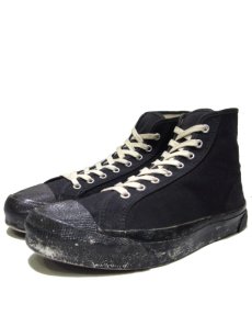 画像1: 1960-70's "SCATS " Canvas Basketball Shoes　BLACK　size 9 1/2 (27.5 cm) (1)