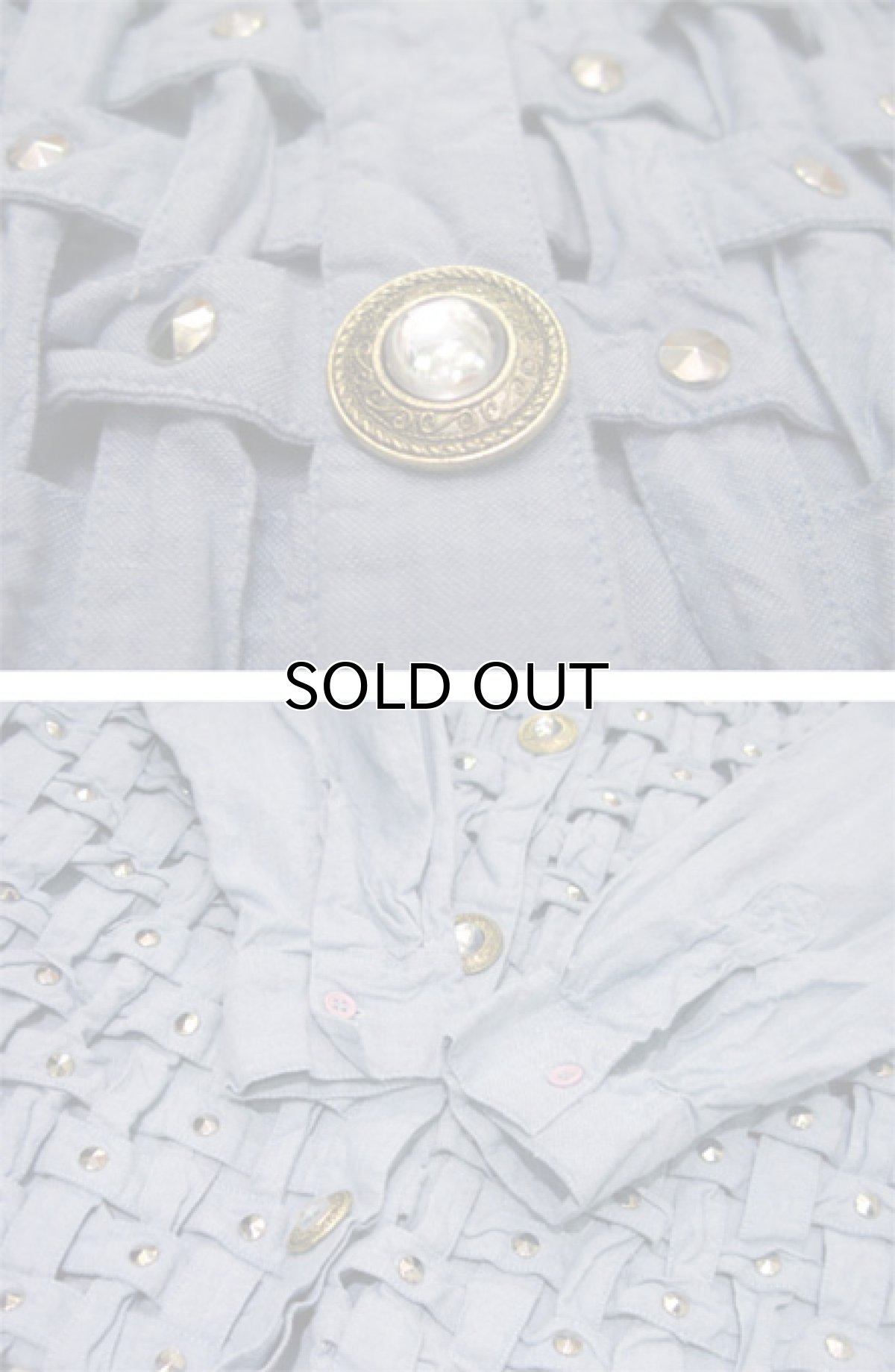 画像3: "Yak Magik" L/S Design Shirts Sax Blue size M-L (表記 L) (3)