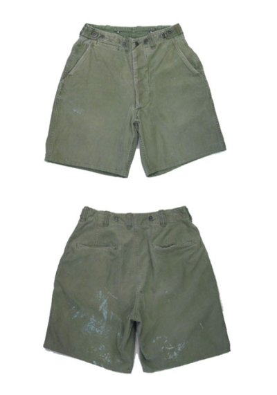 画像1: 1940's U.S. Military M-43 13star Button Shorts　OLIVE　size 30 inch (表記 不明)