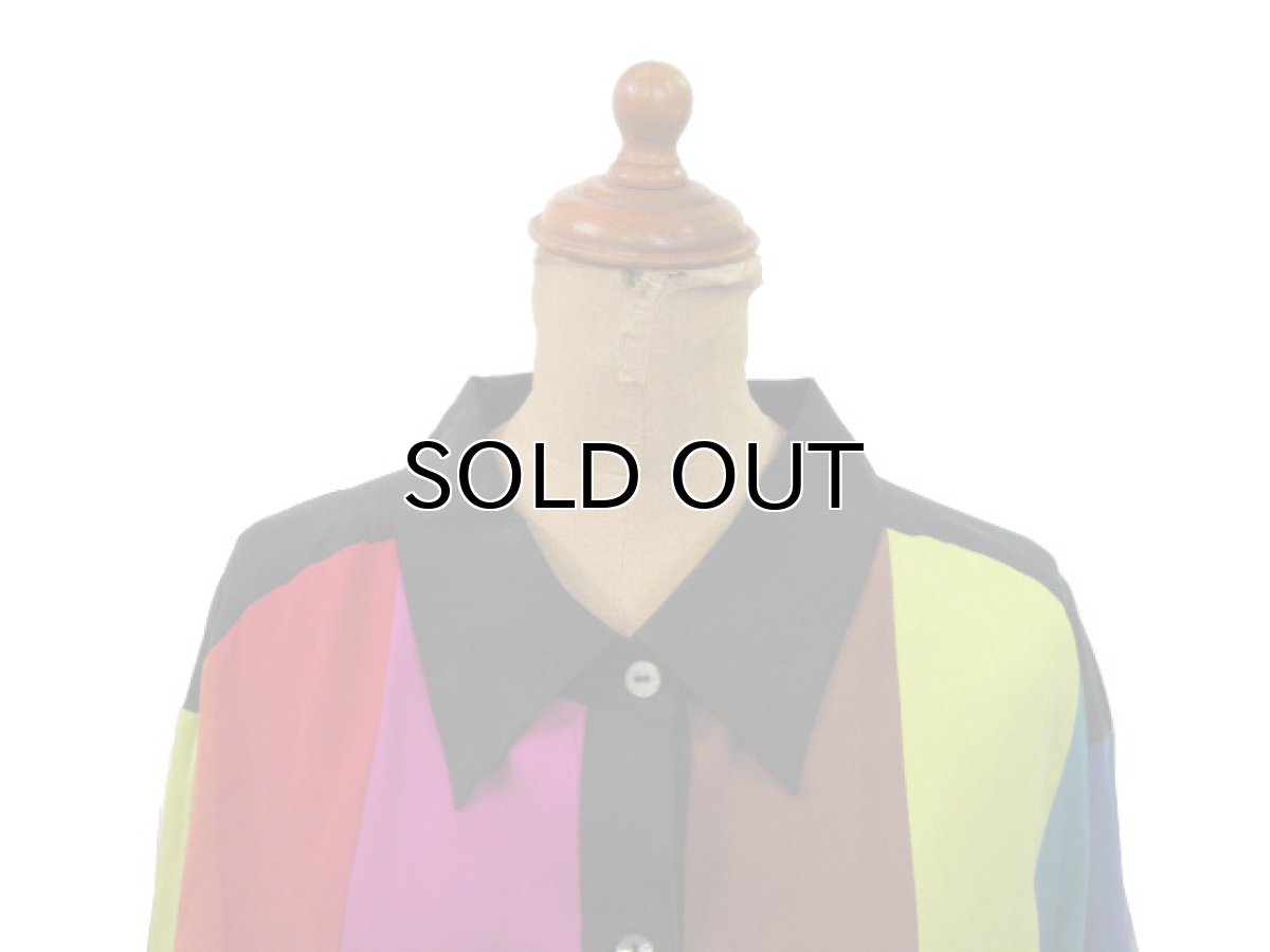 画像4: "Studio Silk" L/S Silk Shirts Multi Color size XL~ (表記 24W) (4)