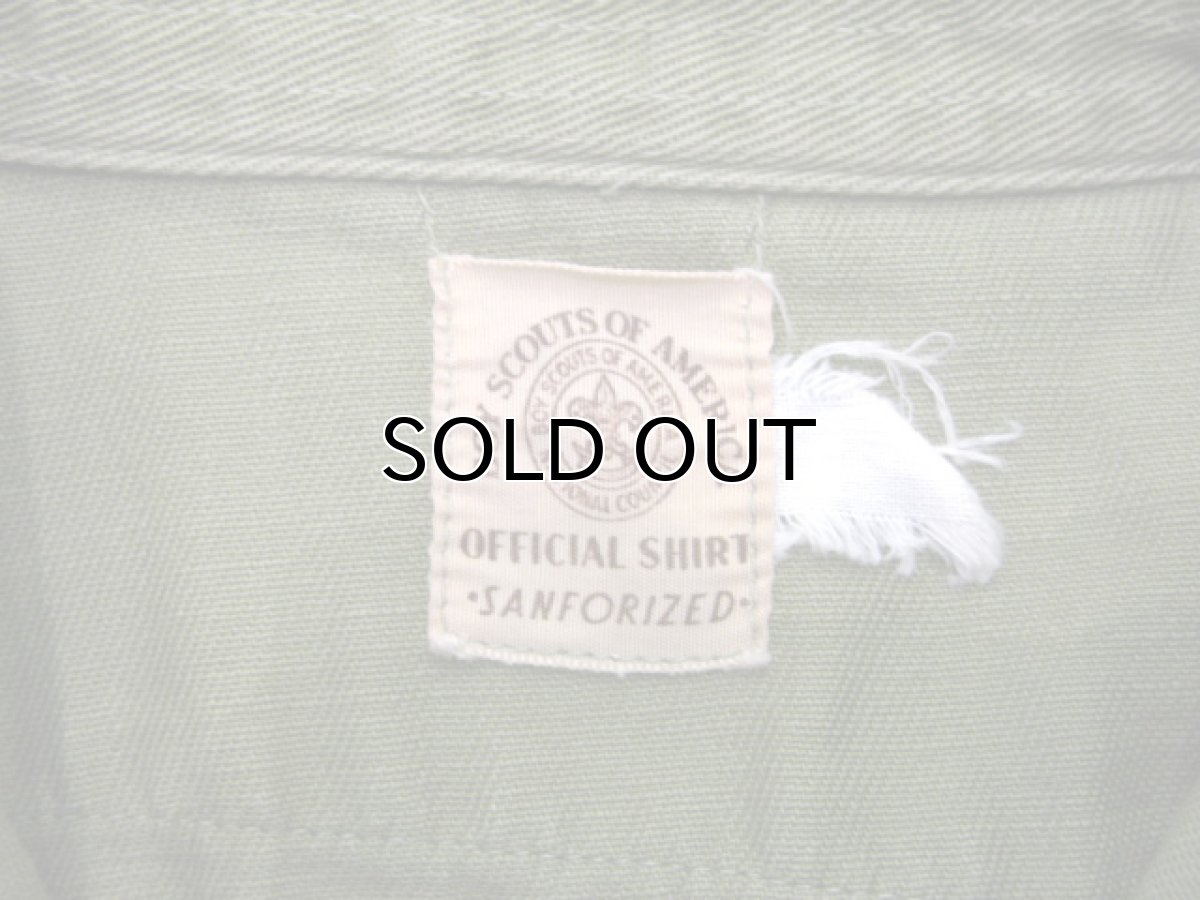 画像4: 1960's "BOY SCOUT" All Cotton L/S Shirts OLIVE size S  (表記 不明) (4)