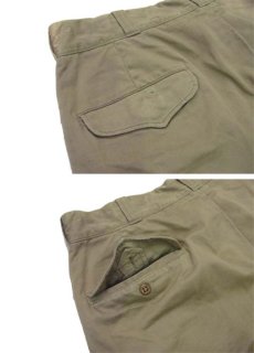画像4: 1950's US Military Cotton Khaki Chino Shorts　Khaki　size 36 inch (表記 36 Long) (4)