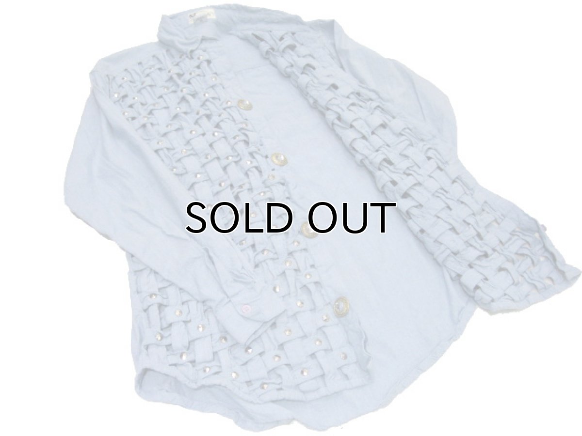 画像4: "Yak Magik" L/S Design Shirts Sax Blue size M-L (表記 L) (4)