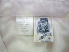 画像4: 1970's "Kennington" L/S Embroidery Shirts　NATURAL　size M-L (表記 L 16 1/2) (4)