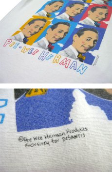 画像5: 1980's Screen Stars "PEE-WEE HERMAN" Print T-Shirts　WHITE　size L (表記 XL) (5)