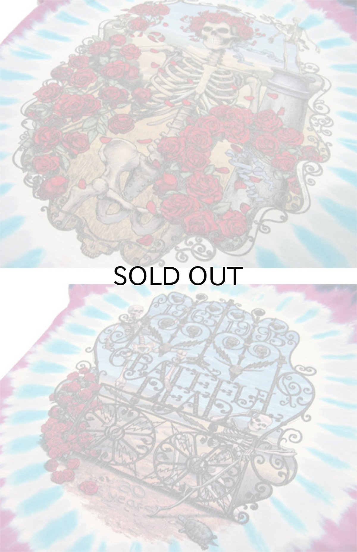 画像4: 1995's"The Grateful Dead" Tie-Dye Print T-Shirts "30 years" size L (表記 L) (4)