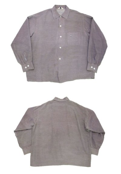 画像1: 1960's "CLUBMAN" L/S Box Style Shirts　size L (表記 L 16 - 16 1/2)
