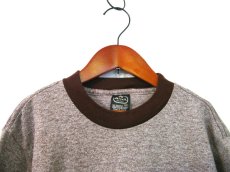 画像3: DEAD STOCK 1980's "Anvil" Crew Neck Trim T-Shirts　made in USA　BROWN　size M (表記 M) (3)