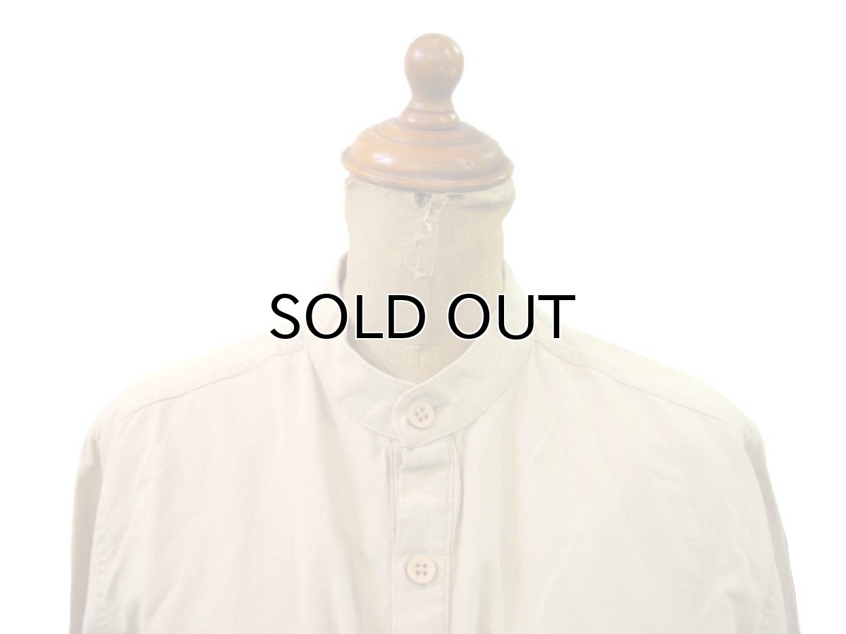 画像2: 1970's "J.C.Penny" Collarless Pullover Shirts　BEIGE　size M (表記 M 15 - 15 1/2) (2)