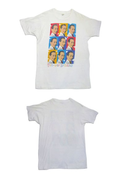 画像1: 1980's Screen Stars "PEE-WEE HERMAN" Print T-Shirts　WHITE　size L (表記 XL)