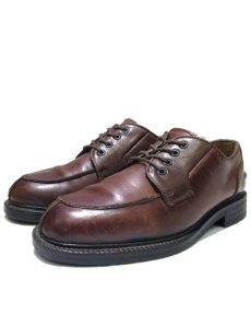 画像1: "Kenneth Cole" U-Tip Leather Shoes　BROWN　size 8 (26cm) (1)