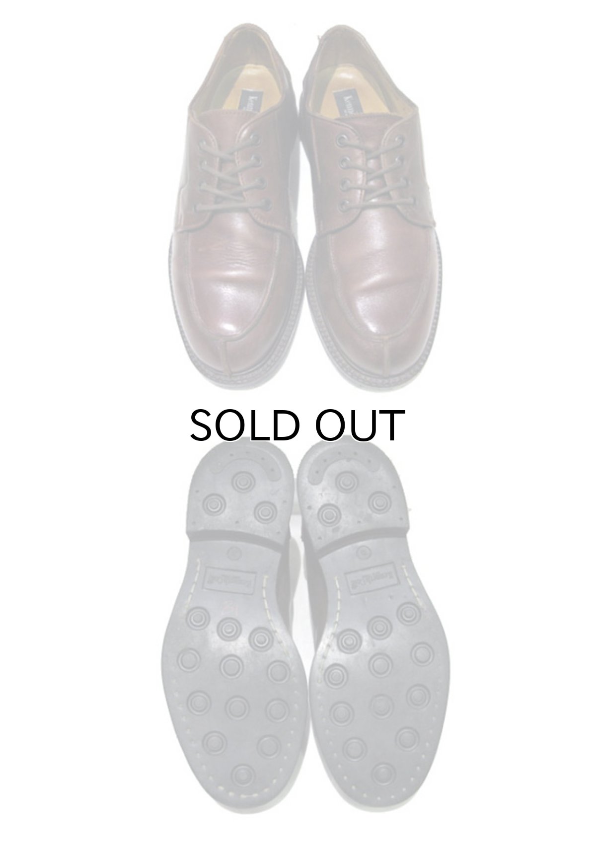 画像2: "Kenneth Cole" U-Tip Leather Shoes　BROWN　size 8 (26cm) (2)