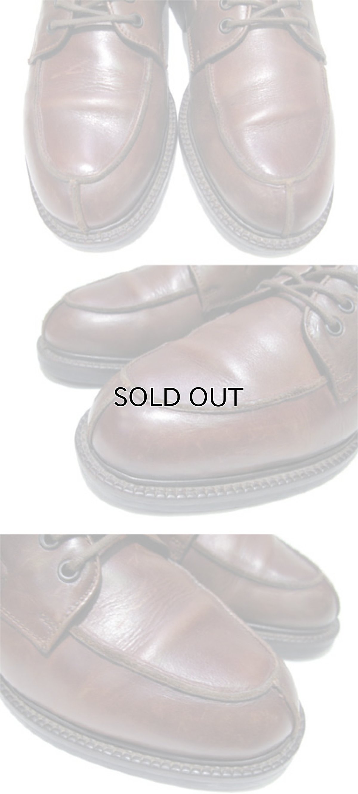 画像4: "Kenneth Cole" U-Tip Leather Shoes　BROWN　size 8 (26cm) (4)