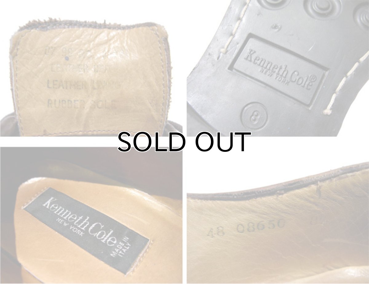 画像5: "Kenneth Cole" U-Tip Leather Shoes　BROWN　size 8 (26cm) (5)