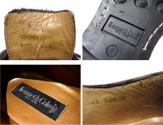 画像5: "Kenneth Cole" U-Tip Leather Shoes　BROWN　size 8 (26cm) (5)