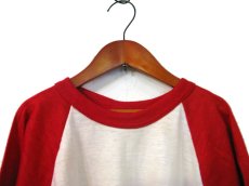 画像3: B) DEAD STOCK 1980's "Rawlings" Raglan Sleeve Baseball T-Shirts　NATURAL / RED　size L (表記 XL) (3)
