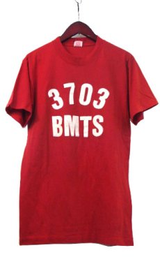 画像1: 1980's BMOC "3703 BMTS" Print T-Shirts　RED　size S (表記 M) (1)