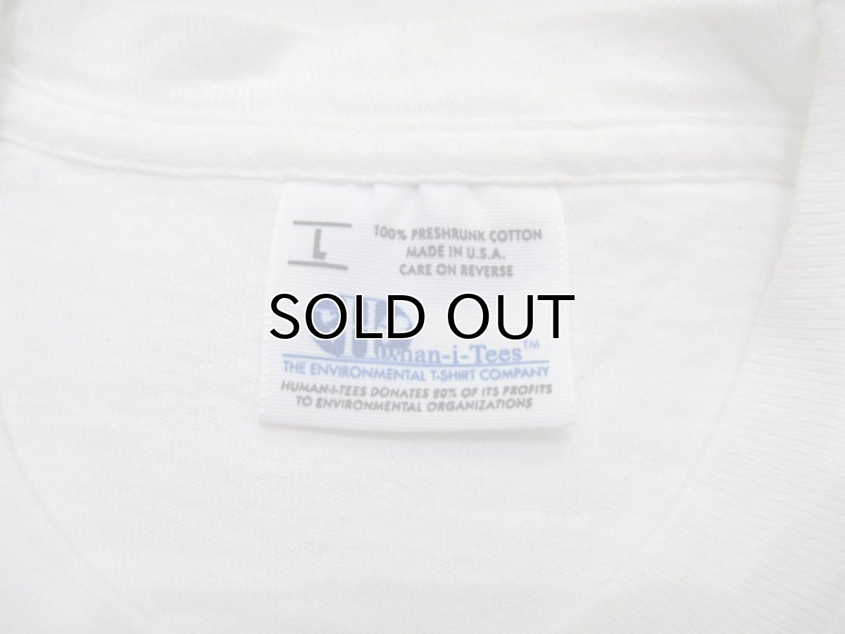 画像3: 1990's "EYE ON SURVIVAL" Tiger Print T-Shirts WHITE size M-L (表記 L) (3)