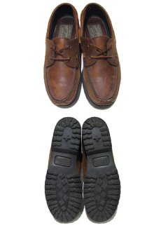 画像2: ~1990's "Polo Country - Ralph Lauren" Leather Deck Shoes　BROWN　size 8 B (25cm) (2)