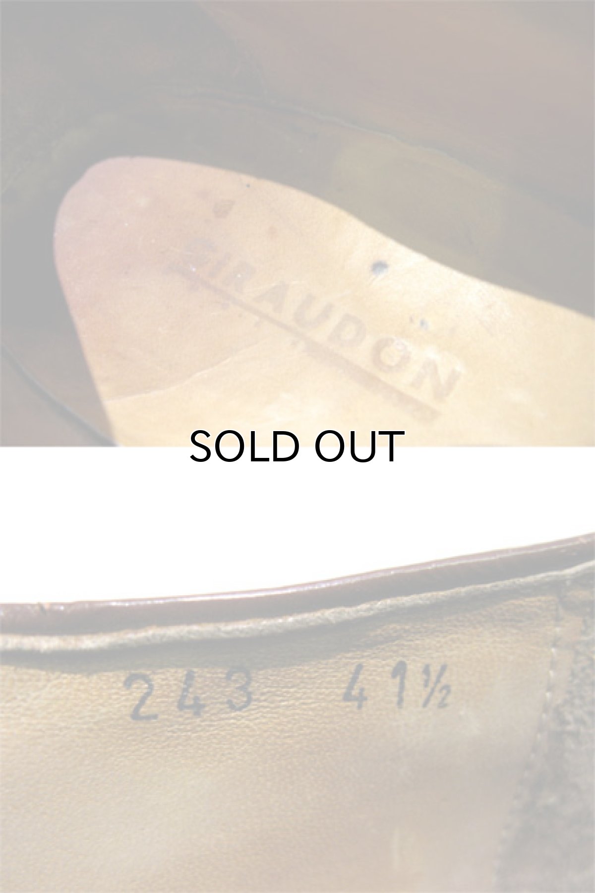 画像5: EUROPE "CIR AUDON" Leather Shoes BROWN size 41 1/2 ( 26~26.5cm ) (5)