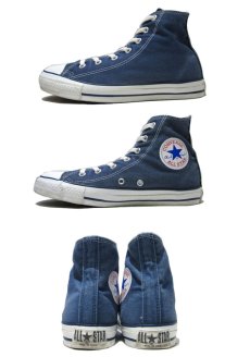 画像3: 1990's "CONVERSE" ALL STAR Hi Canvas Sneaker made in USA　NAVY 　size US 6 (24.5cm) (3)