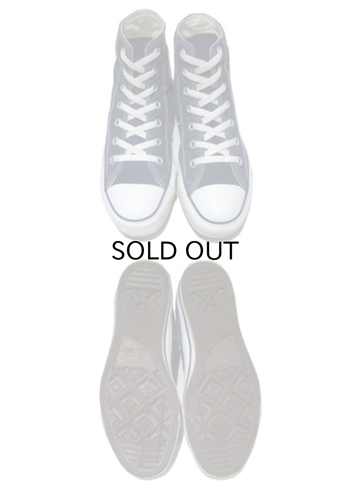 画像2: 1990's "CONVERSE" ALL STAR Hi Canvas Sneaker made in USA NAVY  size US 6 (24.5cm) (2)