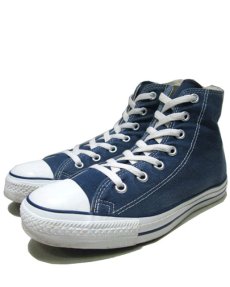 画像1: 1990's "CONVERSE" ALL STAR Hi Canvas Sneaker made in USA　NAVY 　size US 6 (24.5cm) (1)