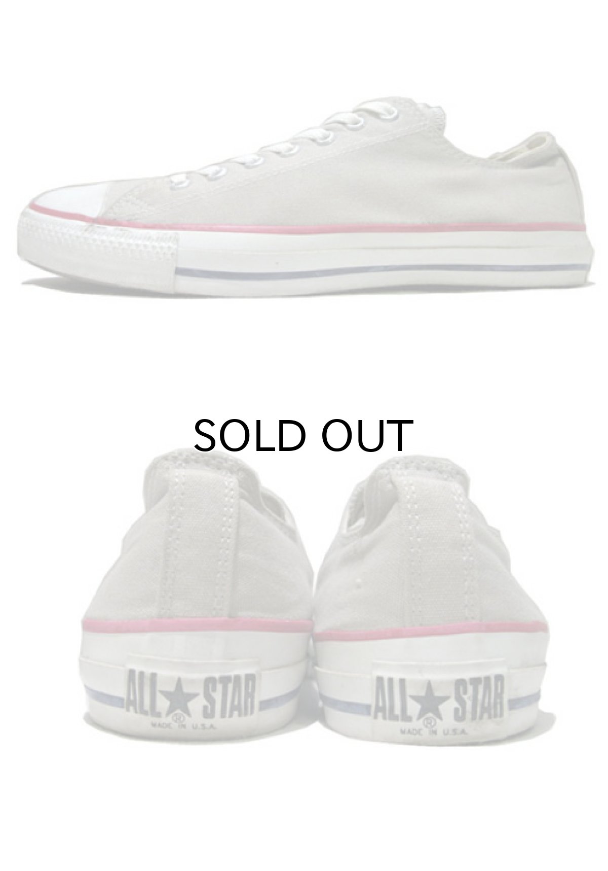 画像3: 1990's "CONVERSE" ALL STAR Low Canvas Sneaker made in USA GREY  size US11 1/2 (30cm) (3)